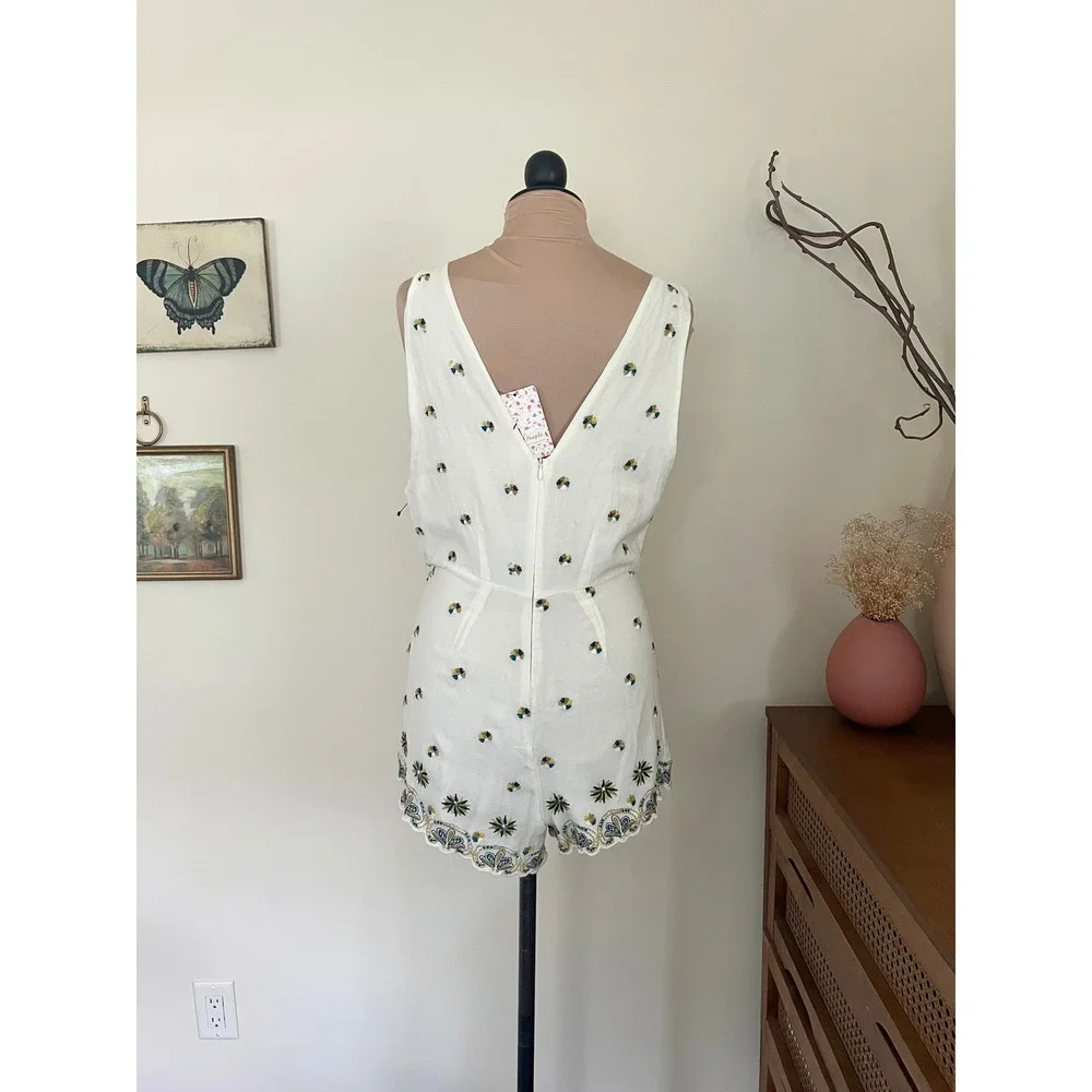 Free People Margarita Embroidered Romper